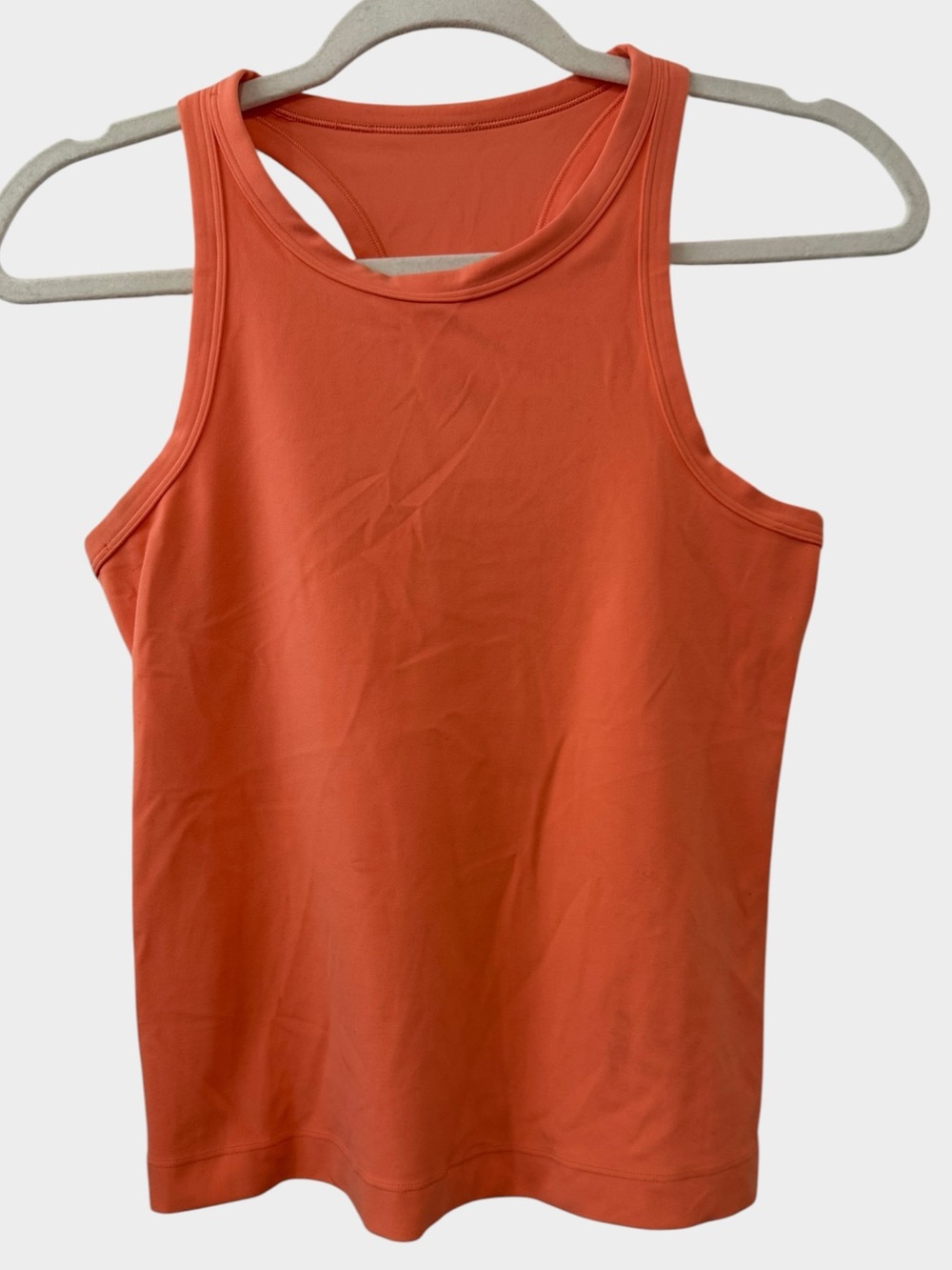Lululemon Size 6 Align Waist Length Racerback Sunny Coral Tank Top Nulu